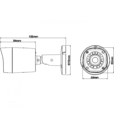 Видеокамера DAHUA DH-HAC-HFW1000RMP-0360B Видеокамера DAHUA DH-HAC-HFW1000RMP-0360B