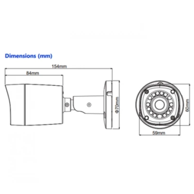 Видеокамера DAHUA DH-HAC-HFW1000RP-0360B Видеокамера DAHUA DH-HAC-HFW1000RP-0360B