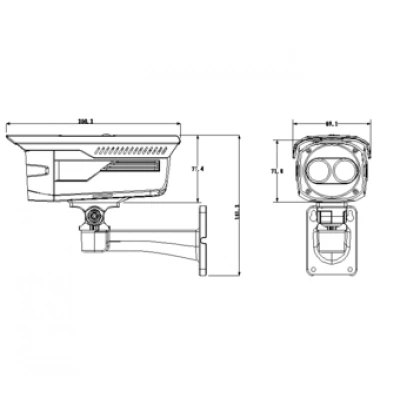 Видеокамера DAHUA DH-HAC-HFW1100BP-B-0280B Видеокамера DAHUA DH-HAC-HFW1100BP-B-0280B