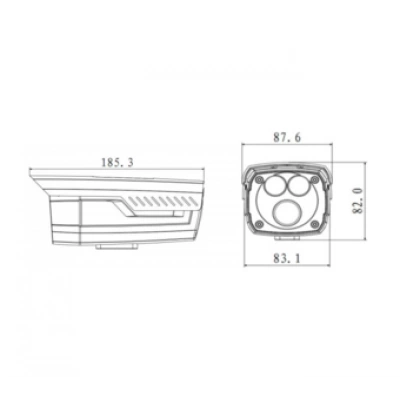 Видеокамера DAHUA DH-HAC-HFW1100DP-0160B Видеокамера DAHUA DH-HAC-HFW1100DP-0160B