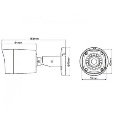 Видеокамера DAHUA DH-HAC-HFW1100RMP-0360B Видеокамера DAHUA DH-HAC-HFW1100RMP-0360B