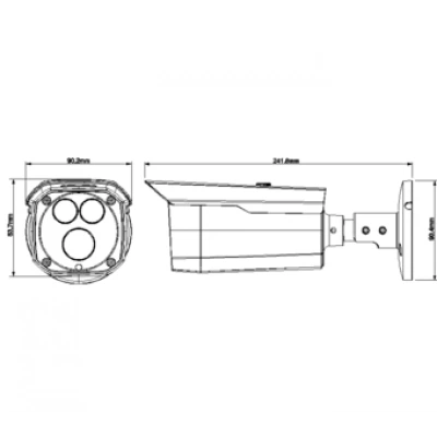 Видеокамера DAHUA DH-HAC-HFW1200DP-0800B Видеокамера DAHUA DH-HAC-HFW1200DP-0800B