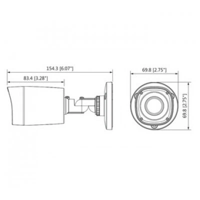 Видеокамера DAHUA DH-HAC-HFW1400RP-0280B Видеокамера DAHUA DH-HAC-HFW1400RP-0280B