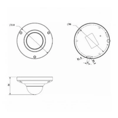 IP-камера DAHUA DH-IPC-HDB4100CP-0600B IP-камера DAHUA DH-IPC-HDB4100CP-0600B