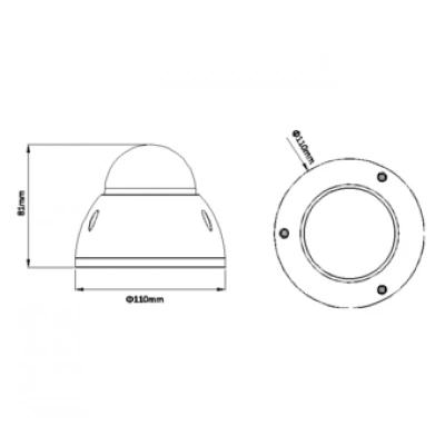 IP-камера DAHUA DH-IPC-HDBW4100EP-AS-0600B IP-камера DAHUA DH-IPC-HDBW4100EP-AS-0600B