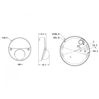 IP-камера DAHUA DH-IPC-HDBW4221FP-M IP-камера DAHUA DH-IPC-HDBW4221FP-M