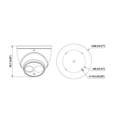 IP-камера DAHUA DH-IPC-HDW4431EMP-AS-0280B IP-камера DAHUA DH-IPC-HDW4431EMP-AS-0280B