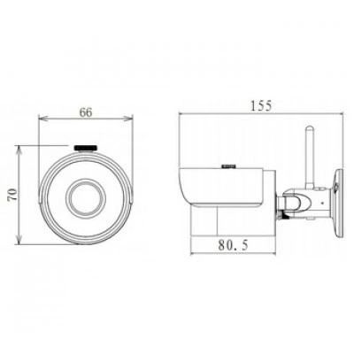 IP-камера DAHUA DH-IPC-HFW1200SP-W-0600B IP-камера DAHUA DH-IPC-HFW1200SP-W-0600B