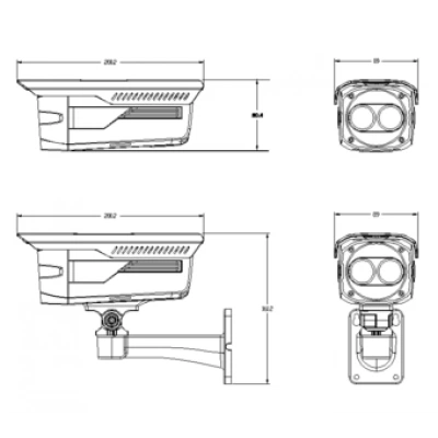 Видеокамера DAHUA HAC-HFW2200B-B(WITH BRACKET) Видеокамера DAHUA HAC-HFW2200B-B(WITH BRACKET)