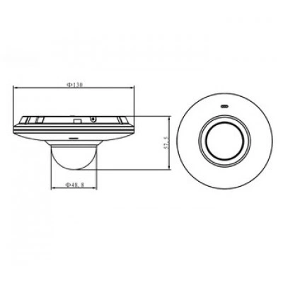 IP-камера DAHUA IPC-HDB4300F-PT IP-камера DAHUA IPC-HDB4300F-PT